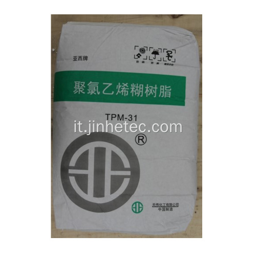 Tianye Brand PVC Incolla Resina TPM-31 ​​per cuoio